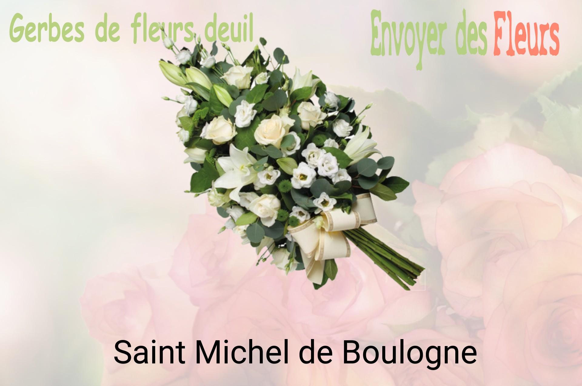 Gerbe de fleurs de deuil livrée à Saint-Michel-de-Boulogne